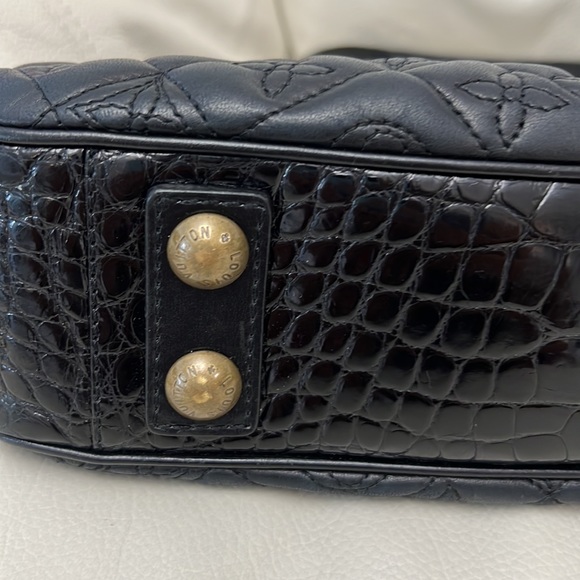 Original BAG LOUIS VUITTON SAC FERMOIR MM RC1005 BAG BLACK WITH MONOGRAM - Picture 9 of 13